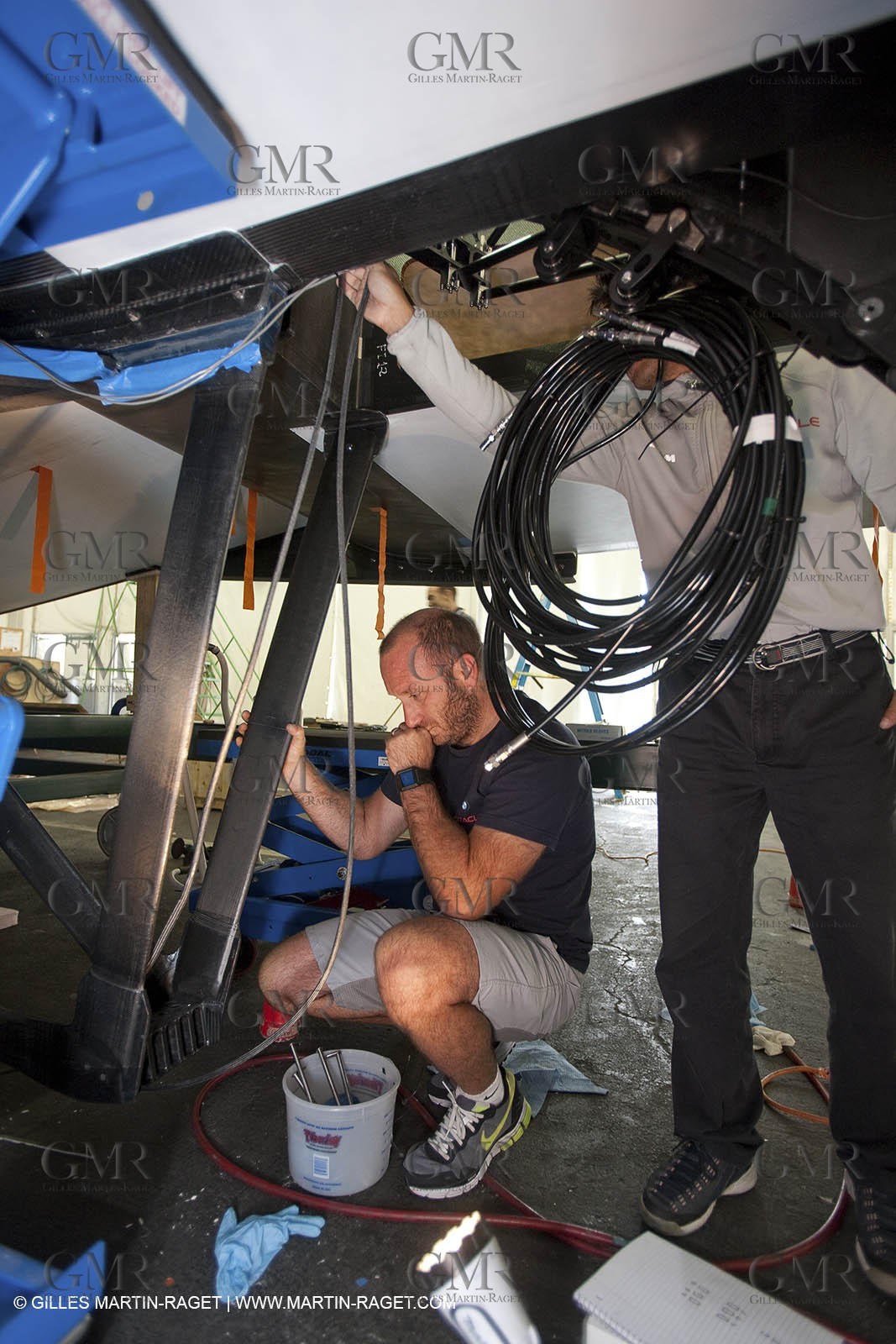 08 11 2009 - San Diego (USA, CA) - 33rd America's Cup - BMW ORACLE Racing - Wing revealed