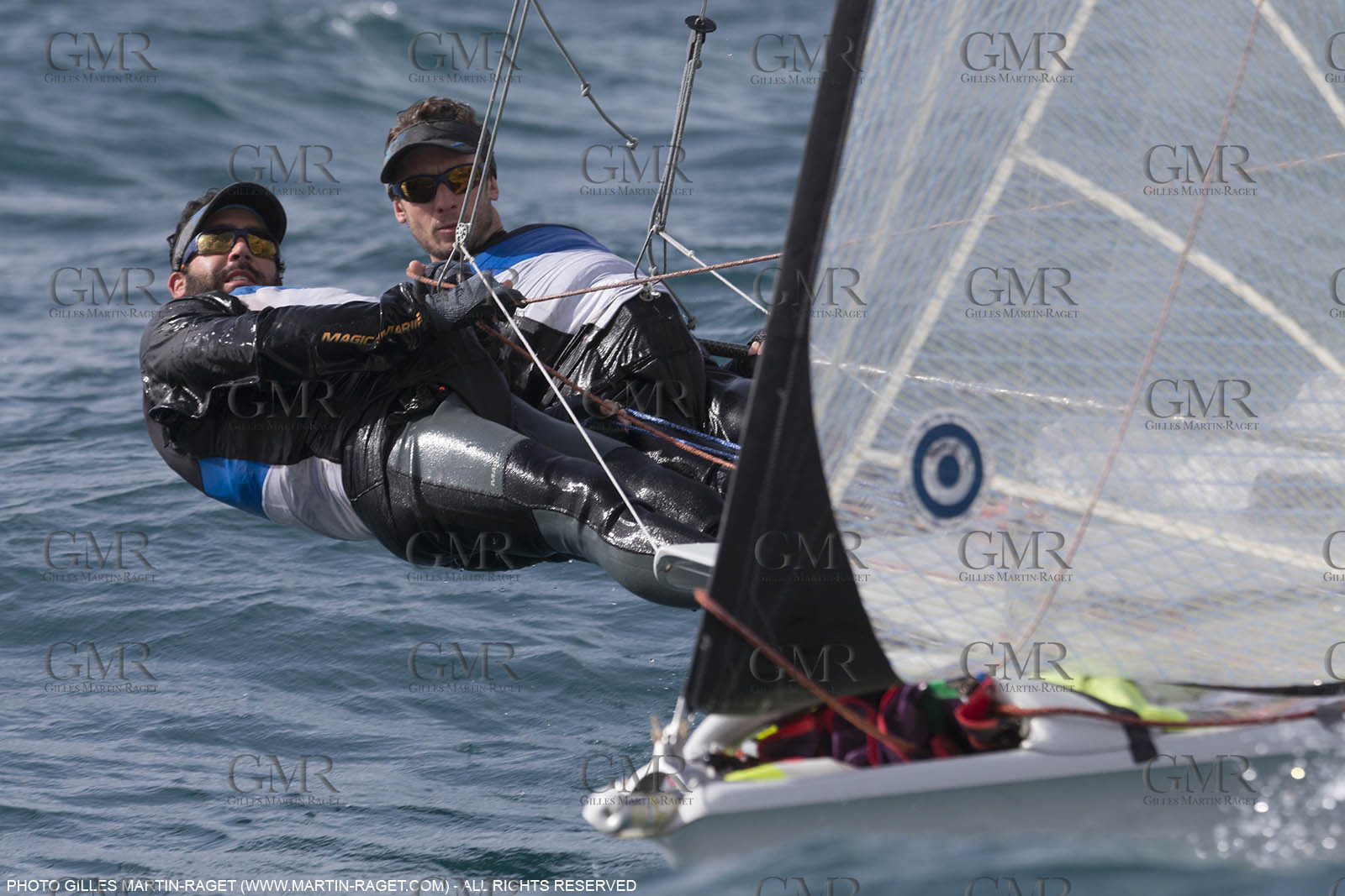 04 03 2016, Marseille (FRA,13), Olympic Sailing, 49er, french representatives Julien D'Ortoli Noë Delpech training