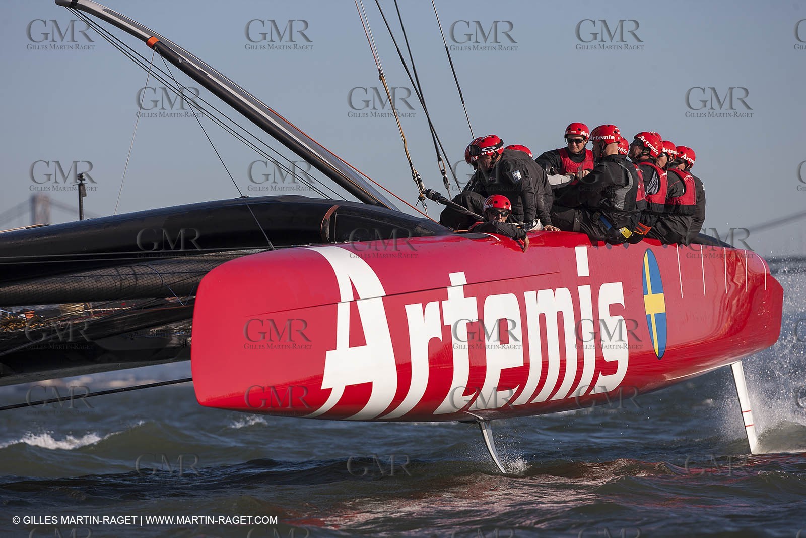 11 02 2013 - San Francisco (USA) - 34th America's Cup - Artemis Racing AC72 training