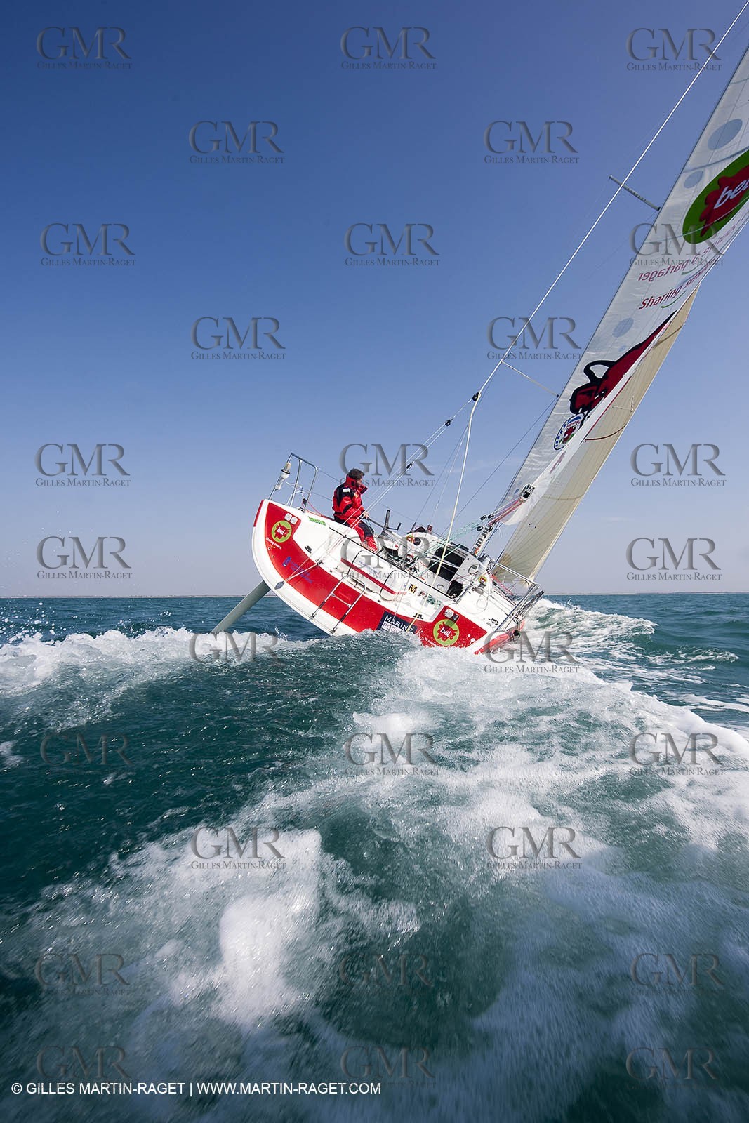 13 03 2010 -  La Grande Motte   Port Camargue (FRA) - Groupe Bel - Kito de Pavant   Sebastien Audigane training for Transat AG2R