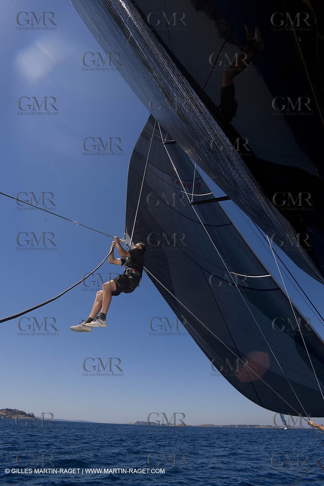 03 09 06 - Porto Cervo (Sardinia) - Maxi World Cup 2006 - Onboard Wally 90 Tango