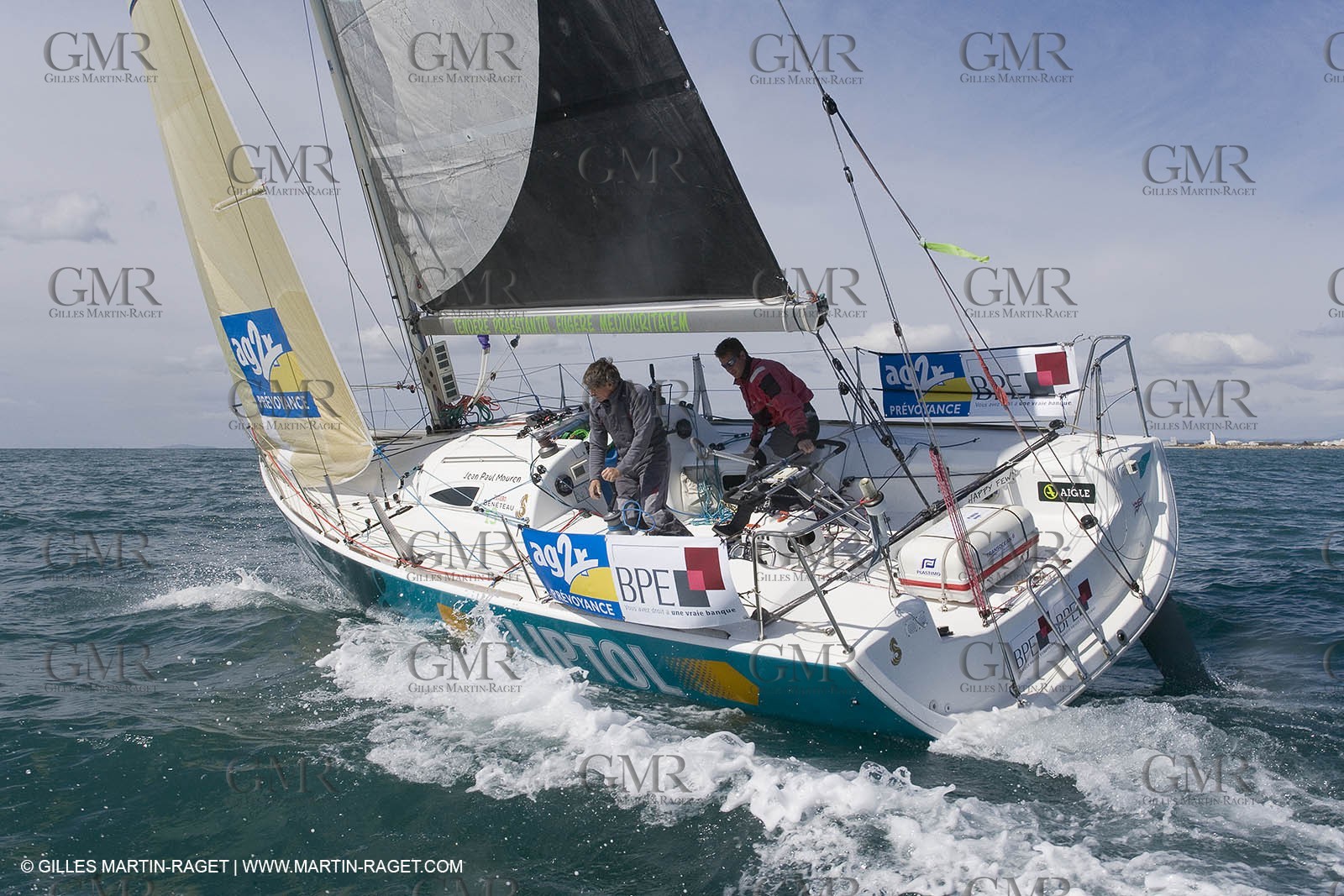 27 03 08- La Grande Motte- (FRA,34) Transat AG2R 2008- Jean-Paul Mouren- Laurent Pellecuer