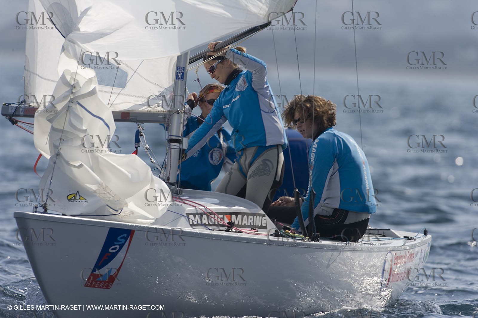25 04 2007 - 2007 Semaine Olympique Française - Hyères (South of France) - Day 4 - Team France - Yingling - Leberre-Gerecht-Ponsar