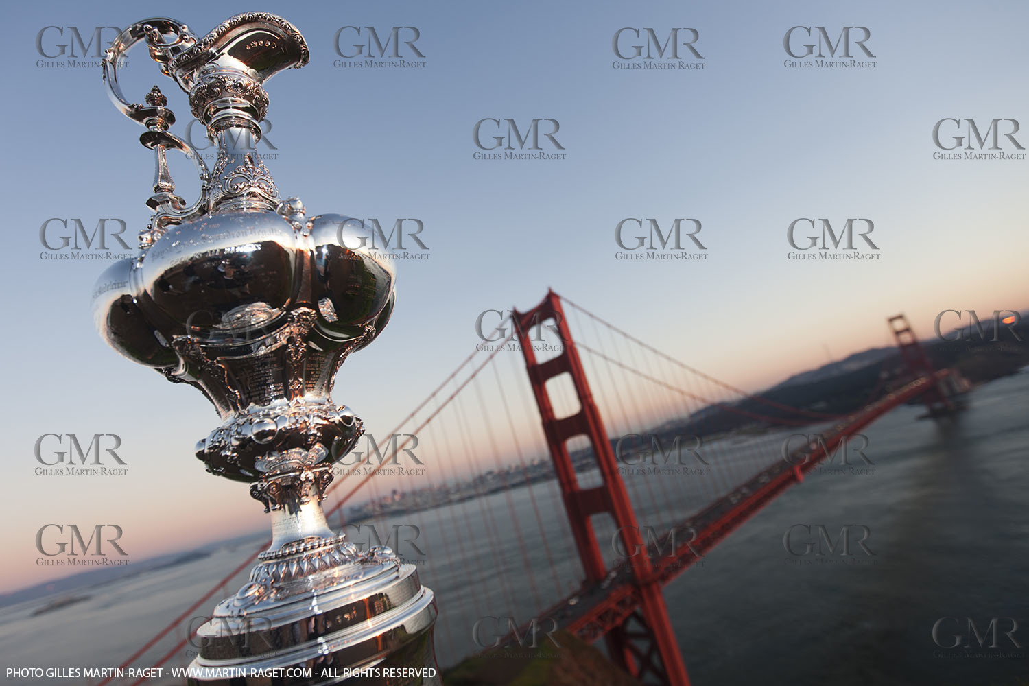 04 01 2011 - San Francisco (USA, CA) - 34th America's Cup - The America's Cup in San Francisco - Golden Gate Bridge