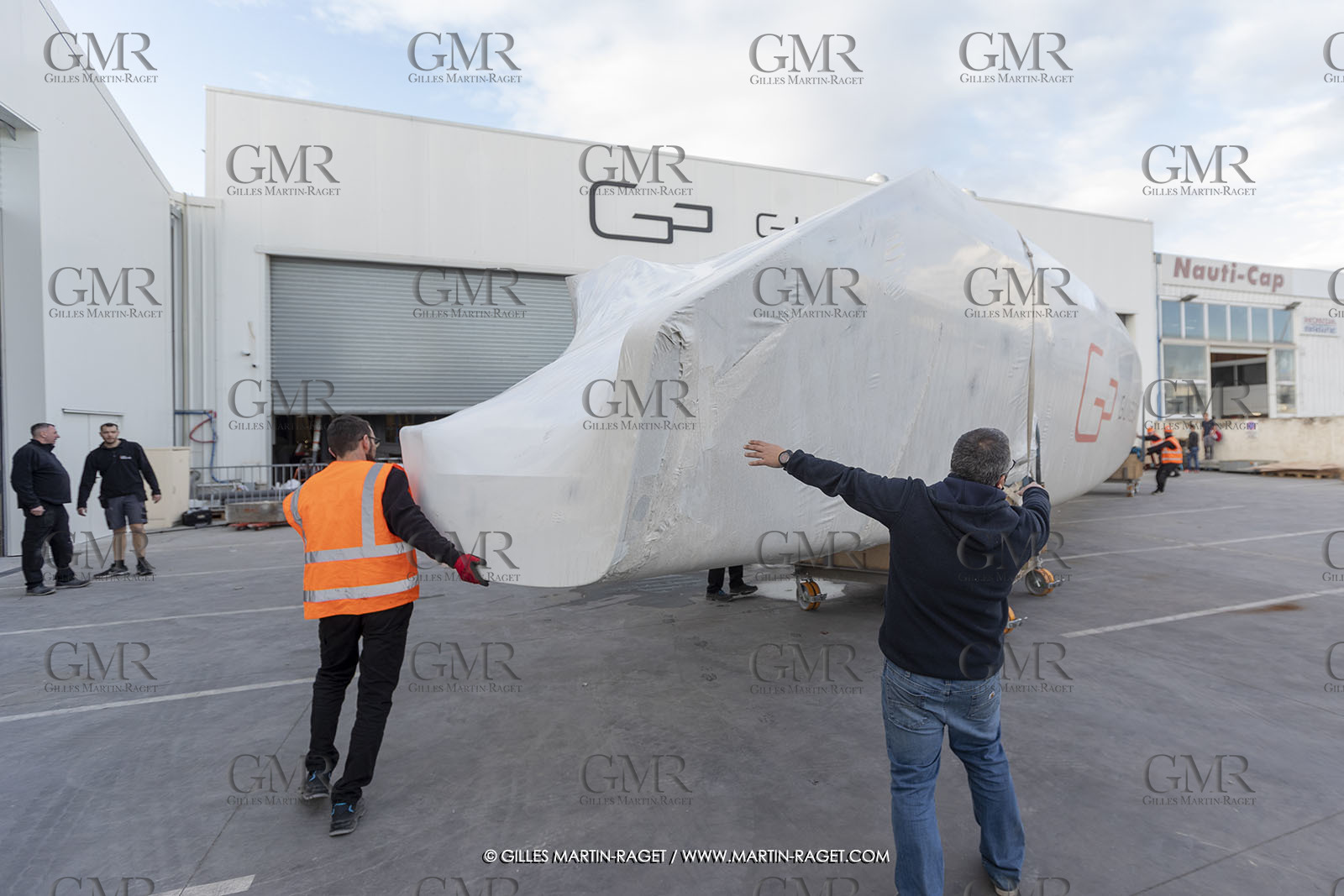 15 02 2022, La Grande Motte (FRA), Gunboat 80  1 hulls delivery