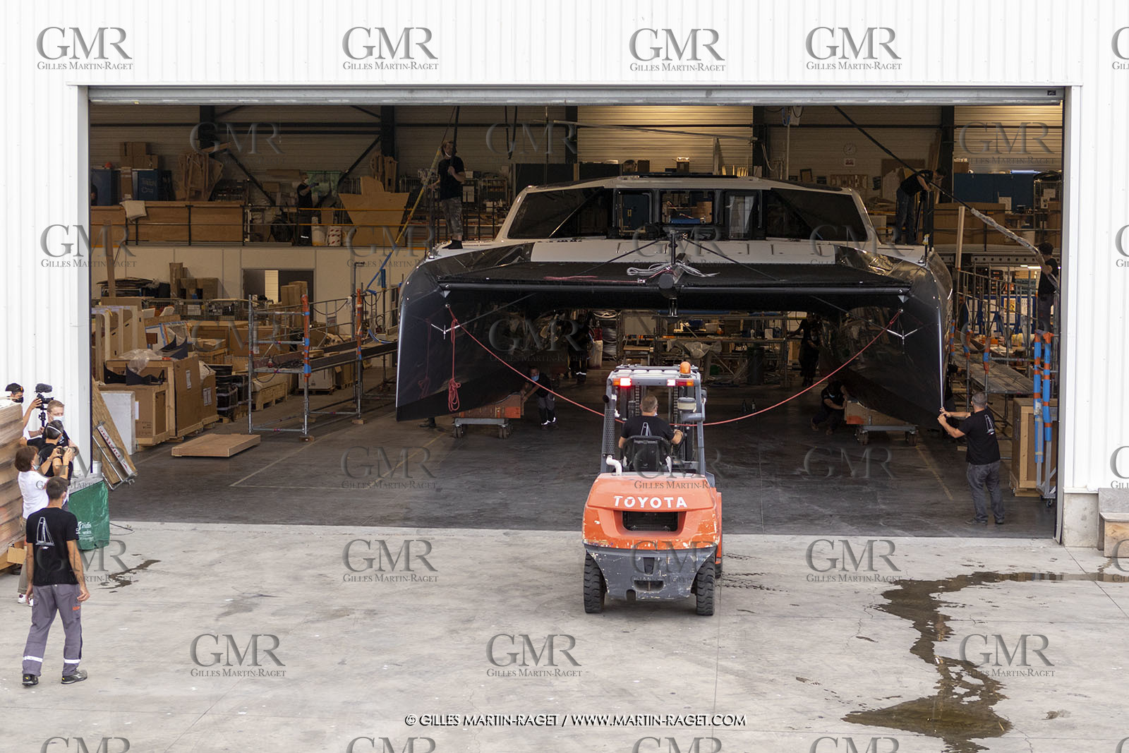 21 07 2020, La Grande Motte (FRA), Gunboat, Gunboat 68 SeaTilt out of the shed