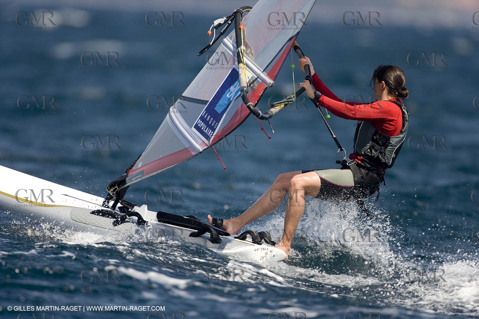 27 04 2007 - 2007 Semaine Olympique Française - Hyères (South of France) - Day 6 - Medal Race - Team France - RS:X : Faustine Merret