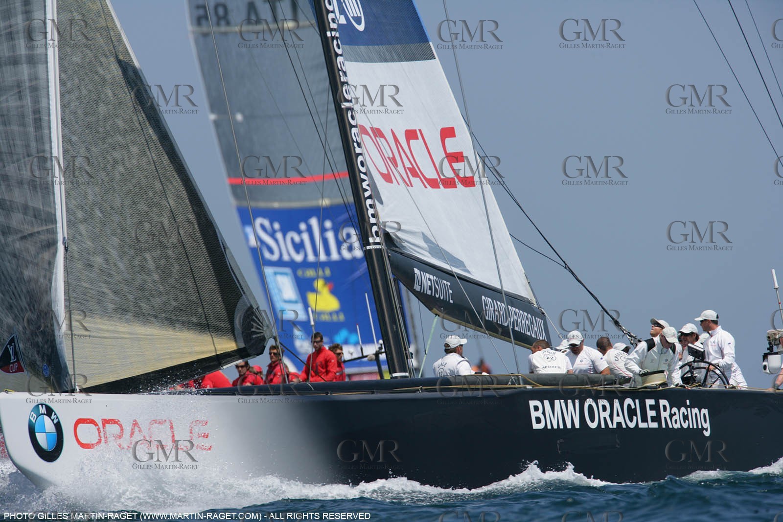 5 05 2007-Valencia (Spain)- 32nd America's Cup - Louis Vuitton Cup - RR2 - Day 7 - BMW ORACLE Racing