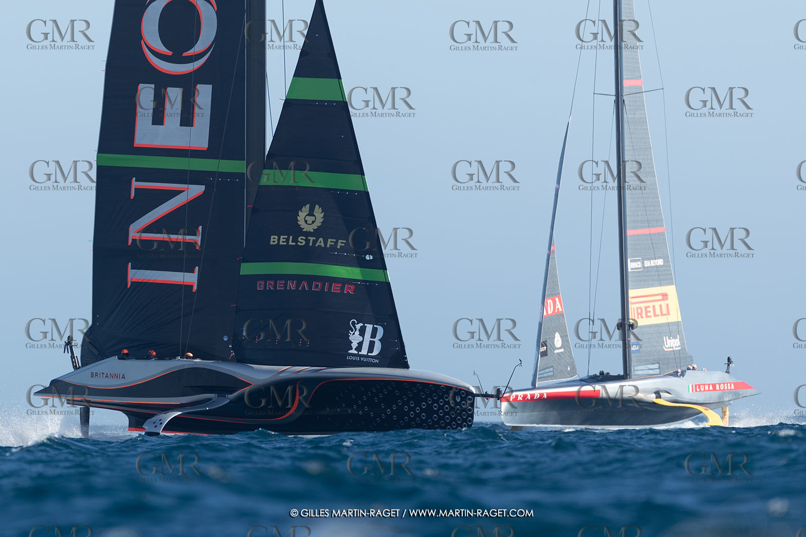 26 09 2024, Barcelona (ESP), 37th America's Cup, Louis Vuitton Cup Final, Race Day 1