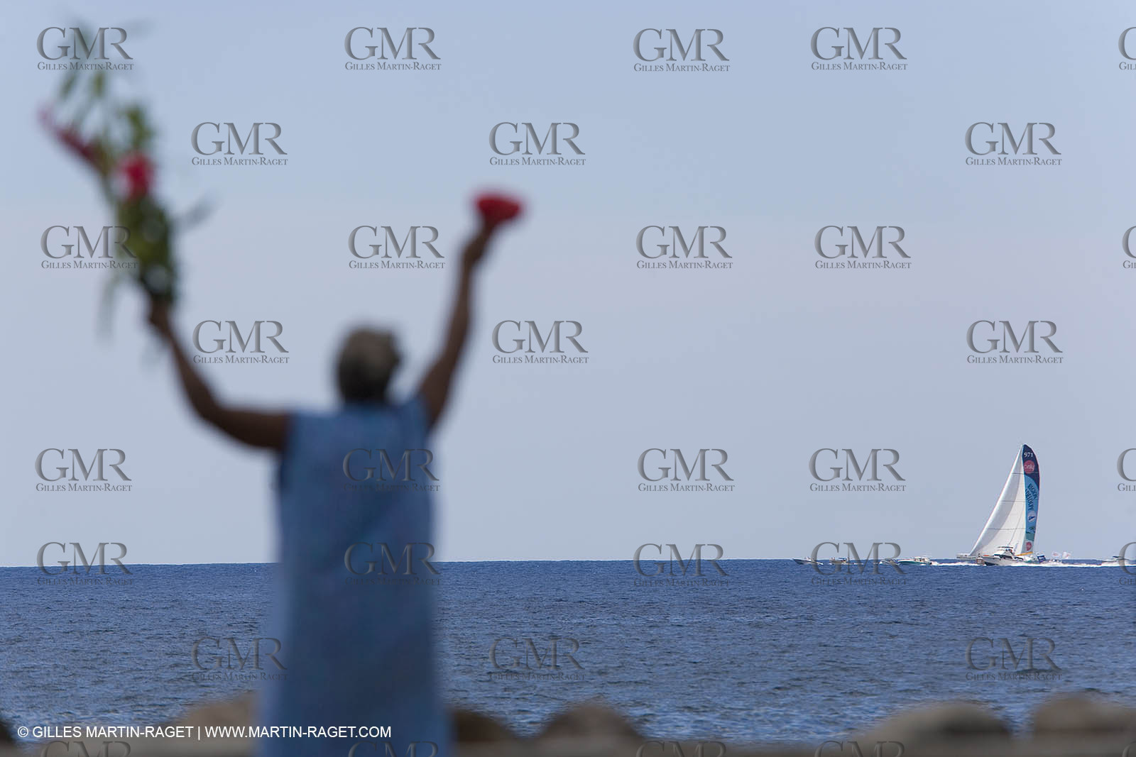 06 11 2006 - Pointe à Pitre Guadelupe (FRA) - Route du Rhum 2006 arrival Thelier Claude (Region Guadeloupe)