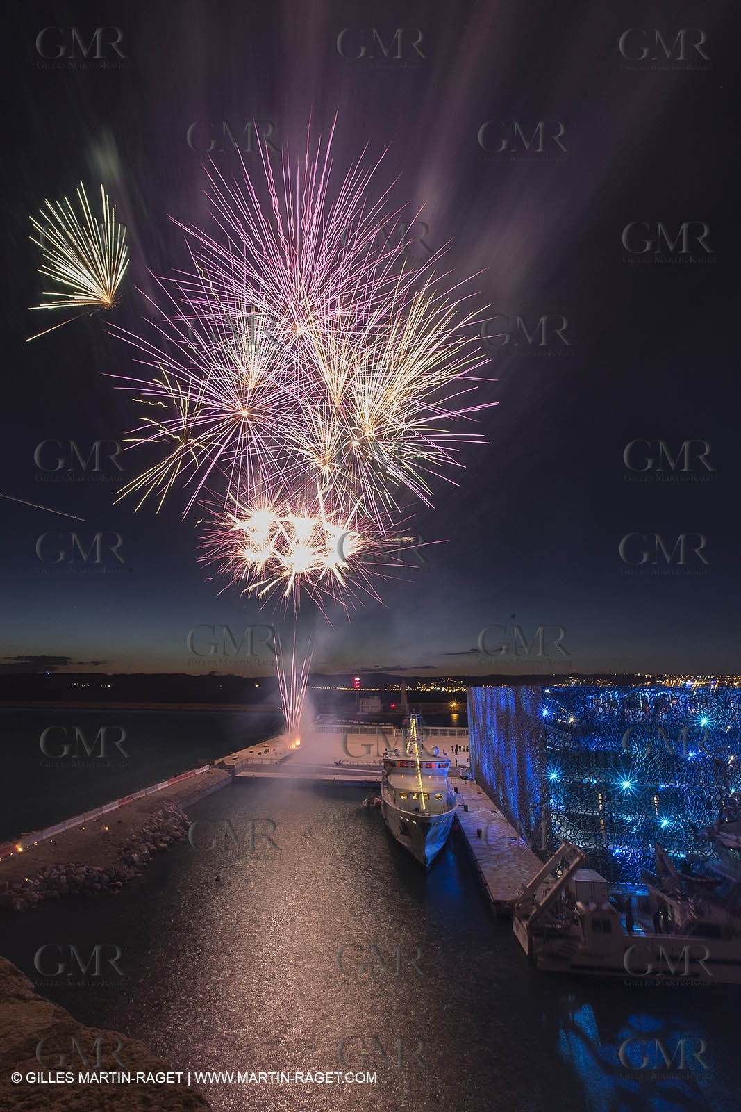Al Azizi oficial launchat the Mucem museum - H2X boatyard - Oceanographic research ship - Marseille (FRA,13) - 27 05 2014