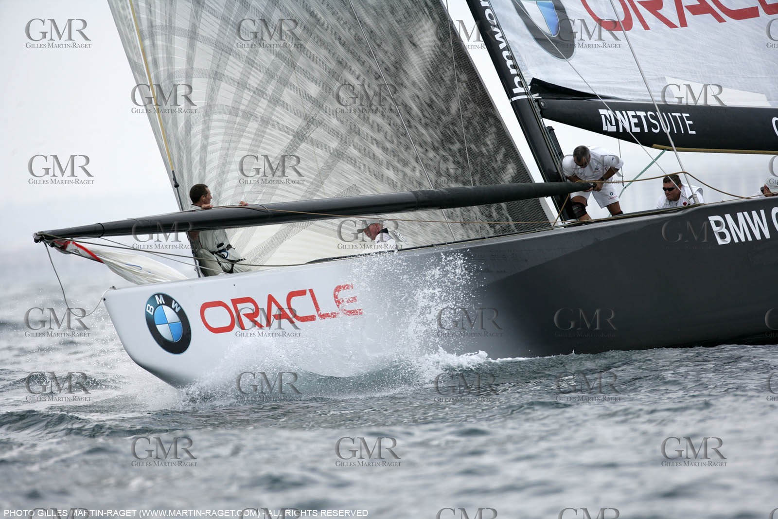 25 04 2007-Valencia (Spain)- 32nd America's Cup - Louis Vuitton Cup - RR1 - Day 10 - BMW ORACLE Racing