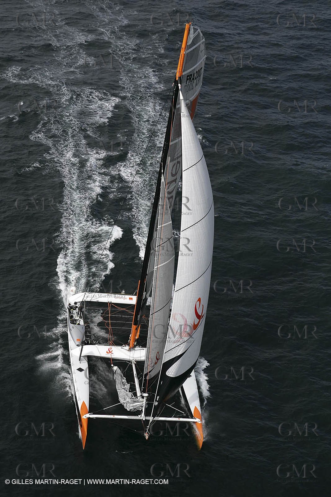 2004 Atlantic record attempt - Orange II at Land's End