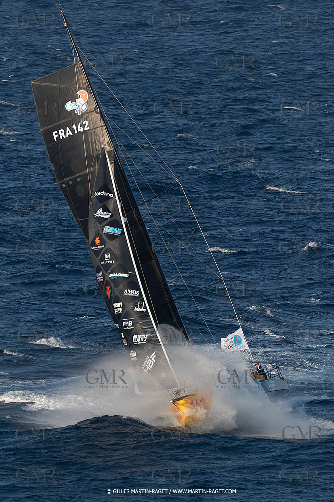 27 08 2021, Marseille (FRA), Transat Jacques Vabre 2021, Class 40, HBF-Reforest'Action (Kito de Pavant, Gwen Gbick)