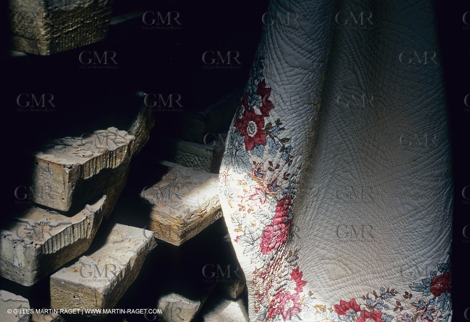 Boutis - cloths from Provence - Souleiado museum - Tarascon (FRA,13)