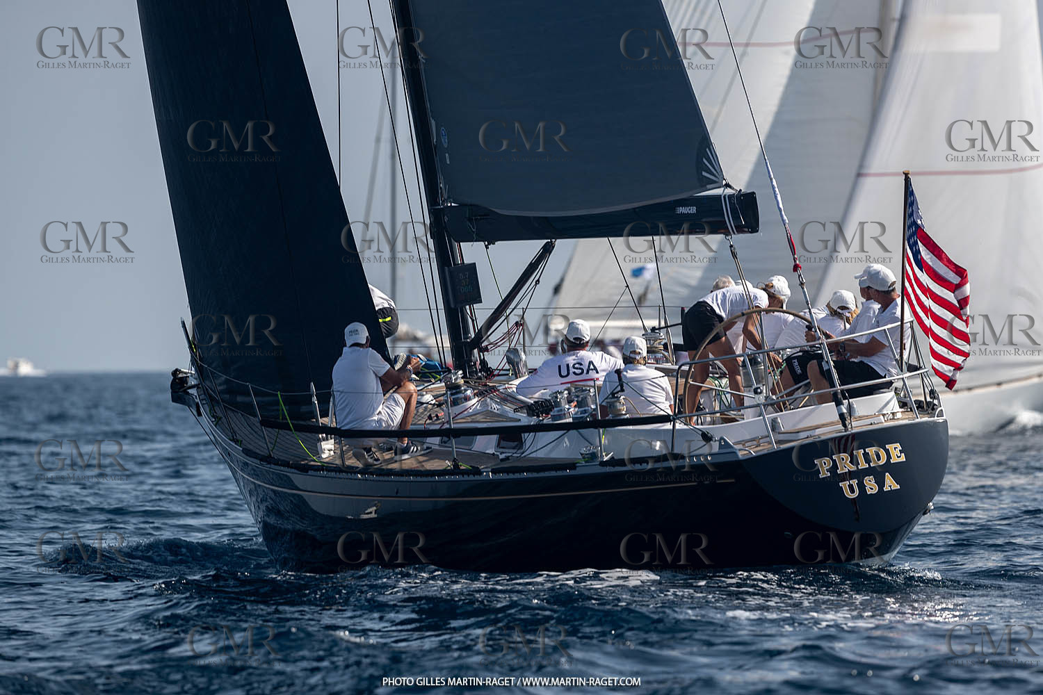 05 10 2023, Saint-Tropez (FRA,83), Les Voiles de Saint-Tropez 2023, Race Day 5, Défi Pride Vs Ikra