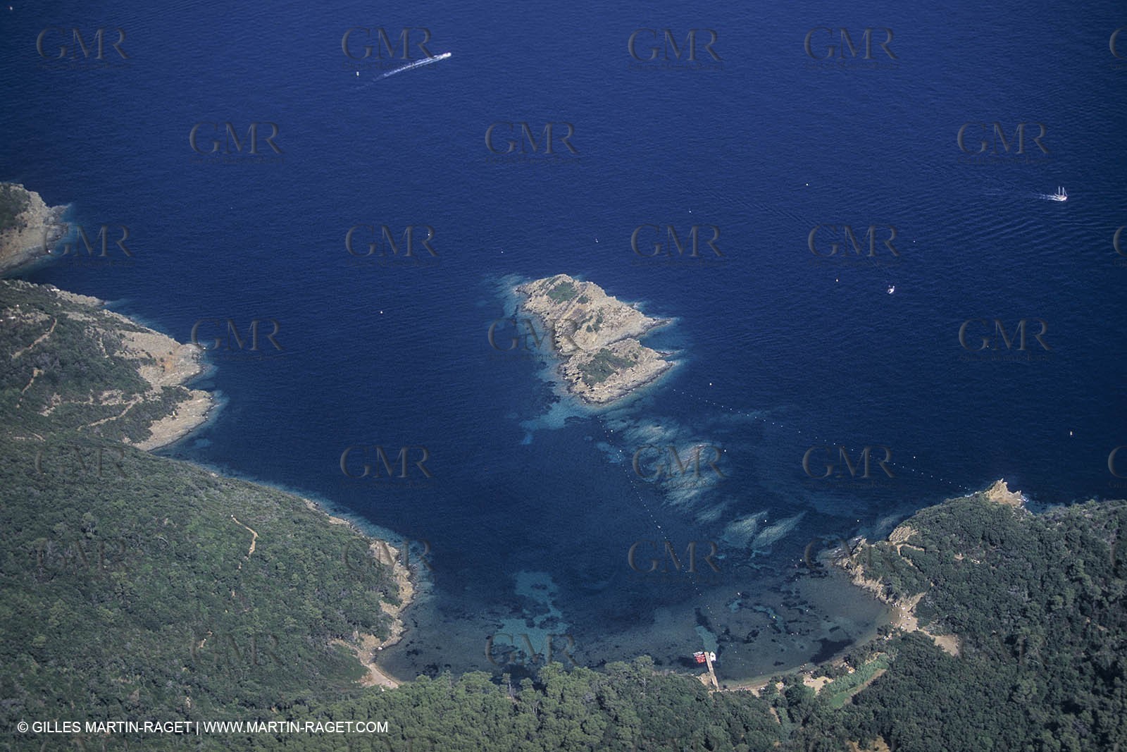 France, Provence, Iles d'Hyères, Port Cros