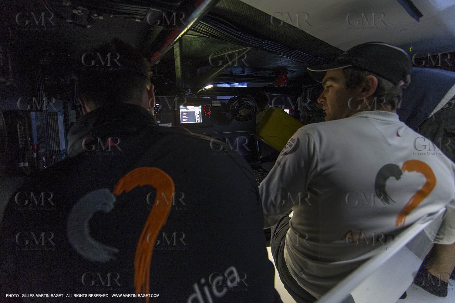 Volvo Ocean Race 2014-2015 - Team Alvimedica trainings - Boat preparation - Lisbon (POR) - 25 04 2014