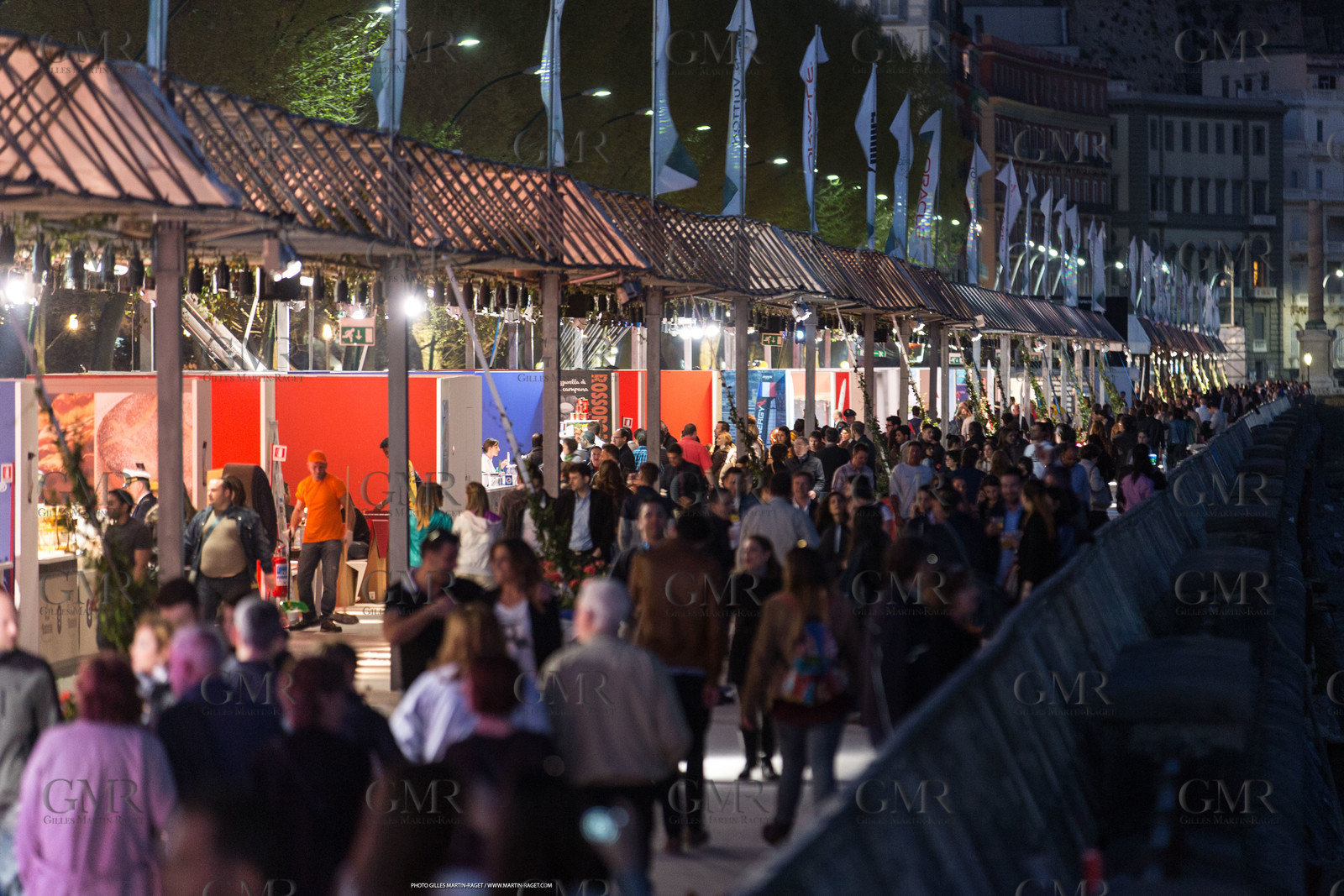18 04 2013 - Napoli (ITA) - America's Cup World Series Naples 2013 - Race Day one - village at night