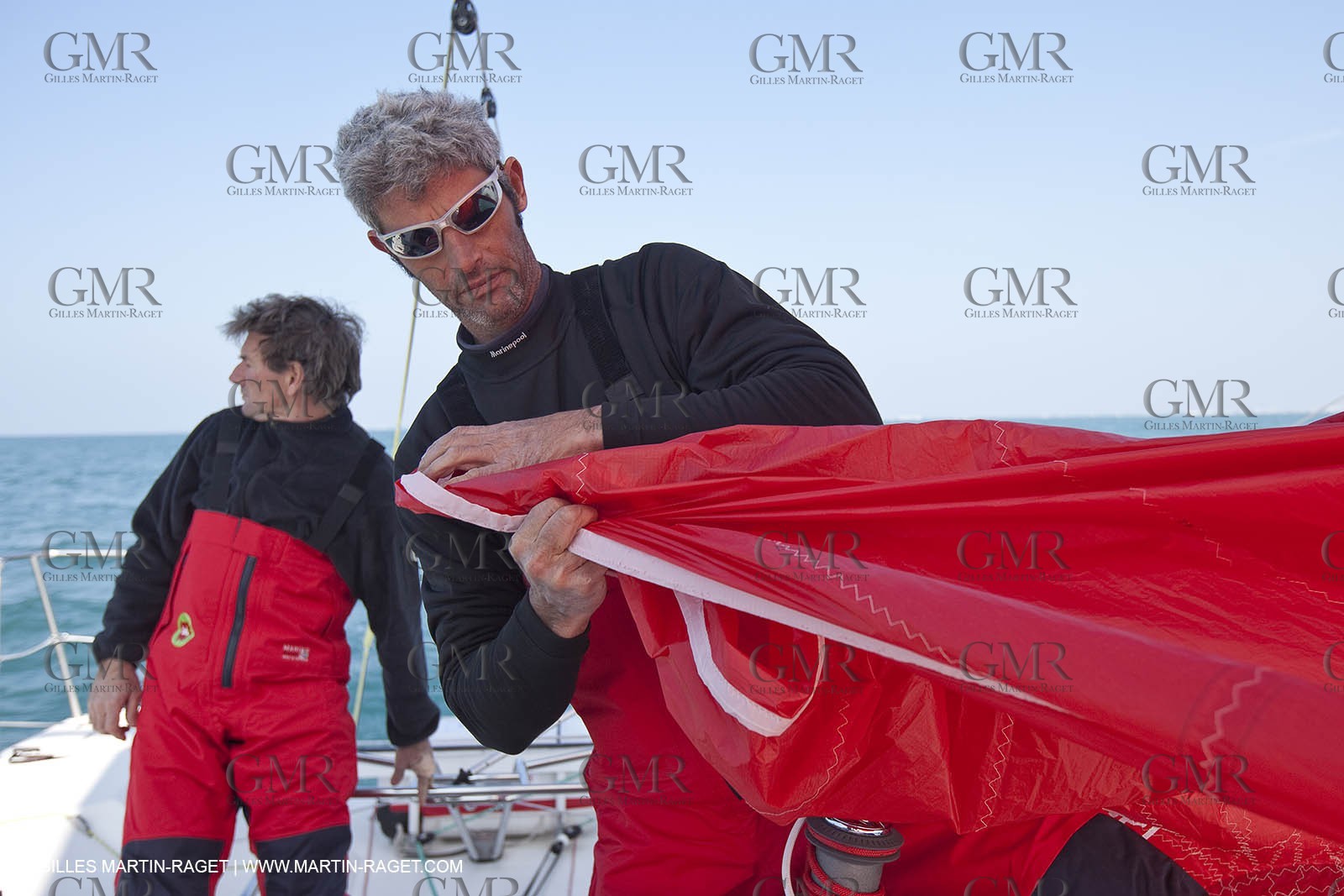 13 03 2010 - La Grande Motte   Port Camargue (FRA) - Groupe Bel - Entraînement Kito de Pavant   Sébastien Audigane en vue de la Transat AG2R 2010