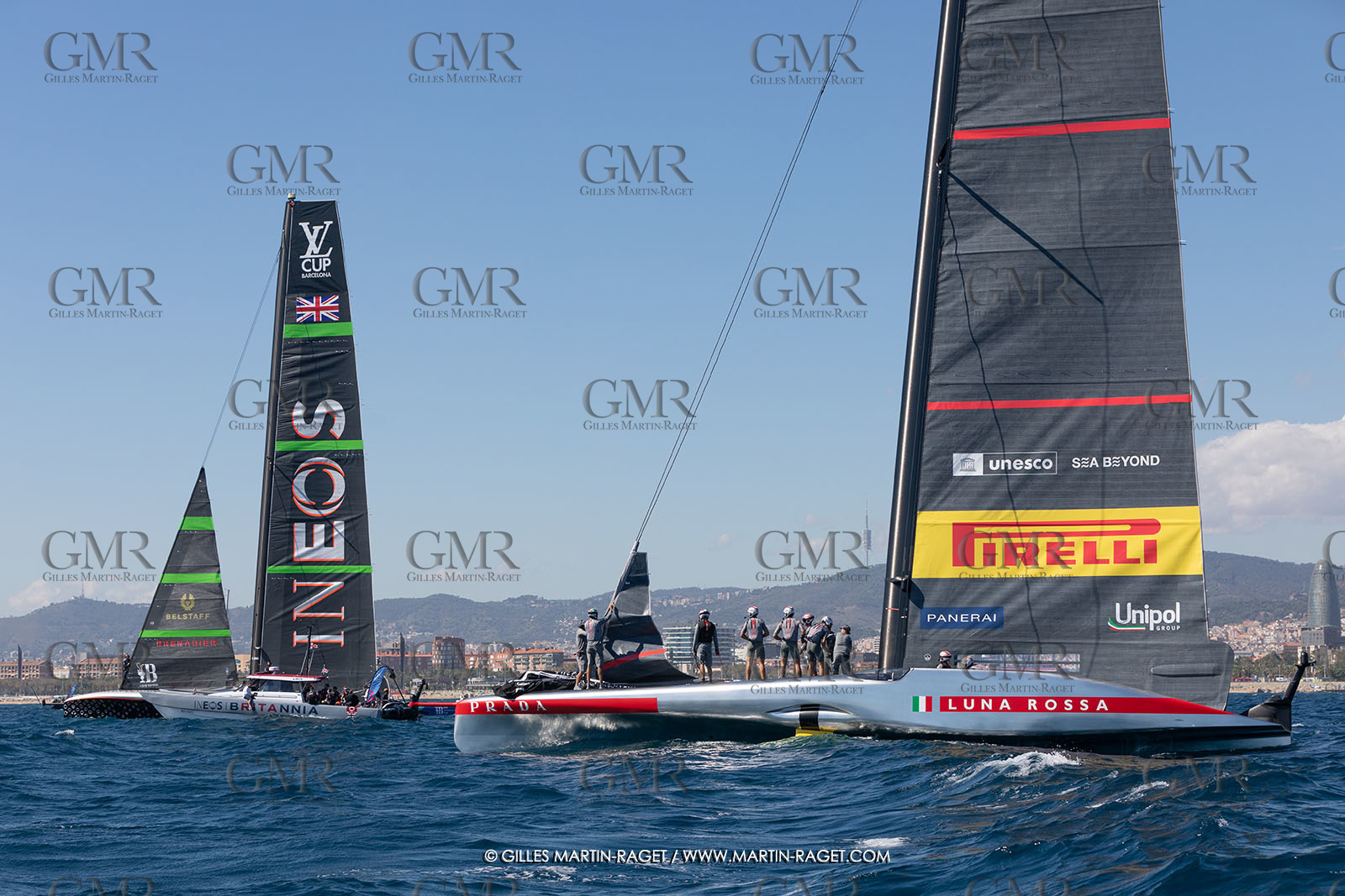 26 09 2024, Barcelona (ESP), 37th America's Cup, Louis Vuitton Cup Final, Race Day 1