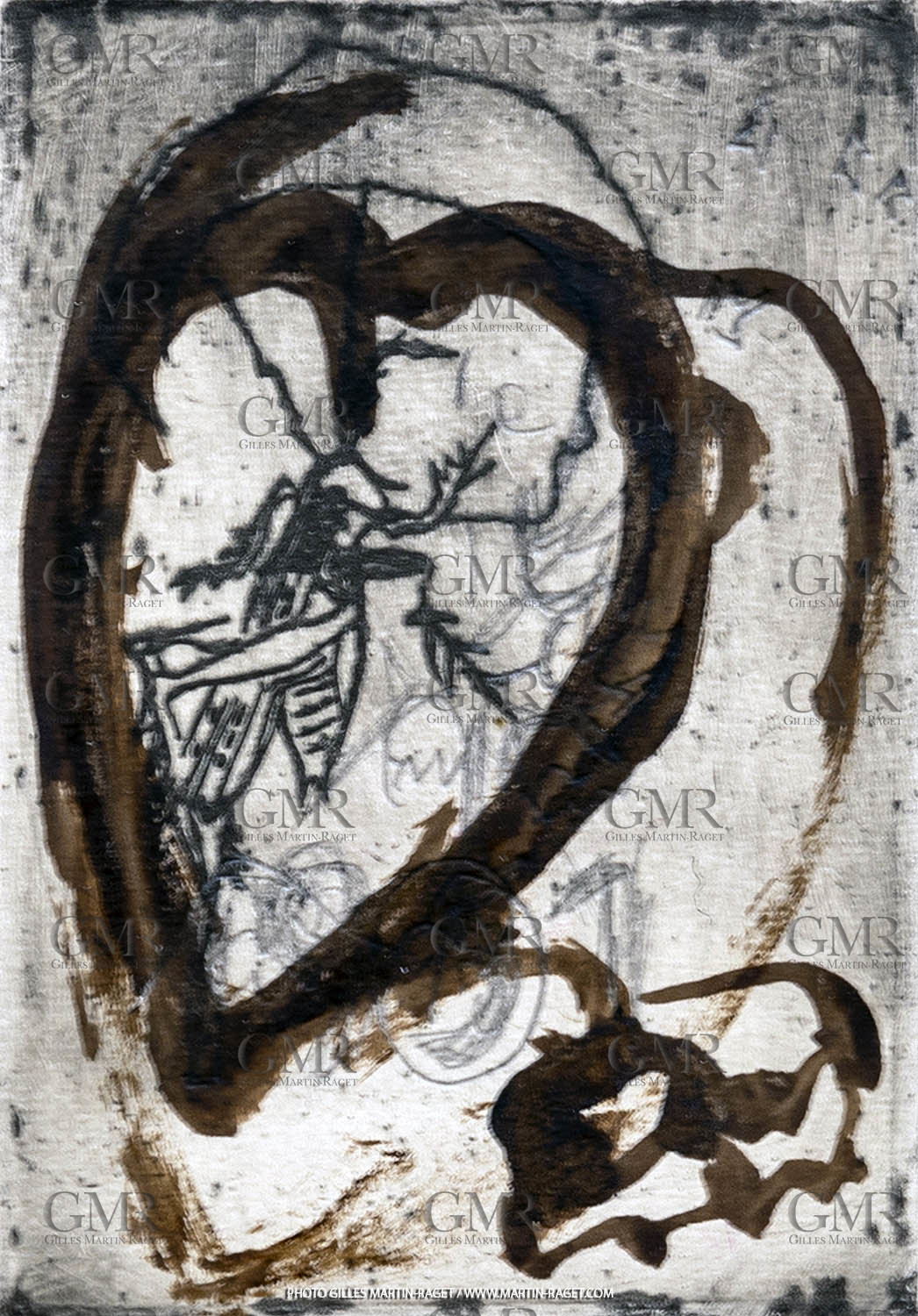 12 07 2020, St Rémy de Provence (FRA, 13) Oeuvre Germaine Richier, gravure