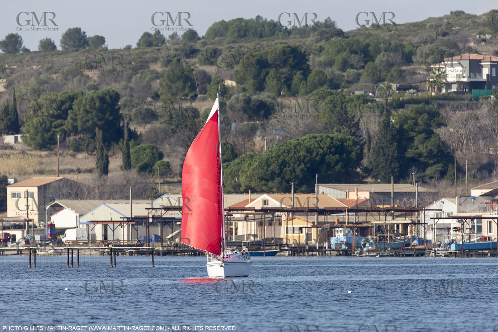 28 01 2016, Sète (FRA,34), Cruising on Thau Basin, Bouzigue