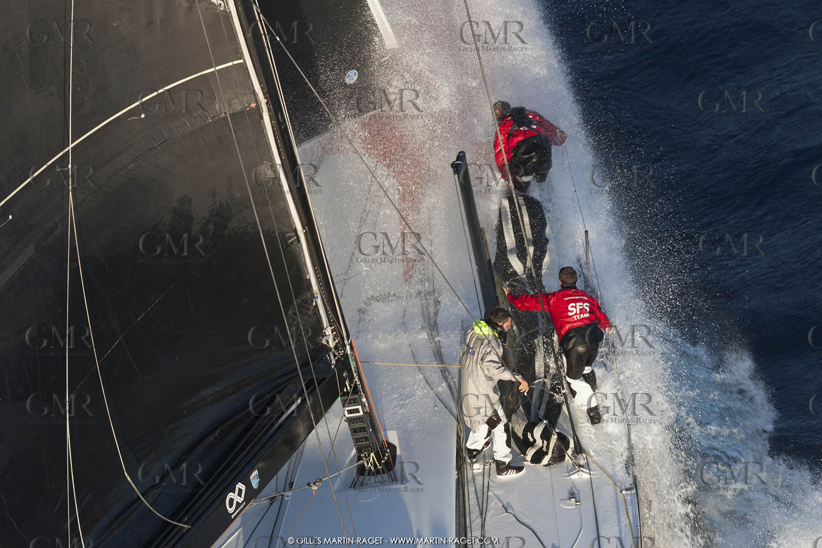 09 10 2017, Calvi (FRA,20), VOR 70 Babsy, Tentative de record autour de la Corse à la voile, skipper Franck Cammas