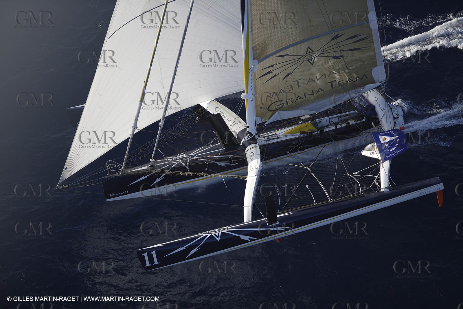 05 11 2006 - Pointe à Pitre Guadelupe (FRA) - Route du Rhum 2006 arrival - overall winner Lionel Lemonchois (Gitana 11)