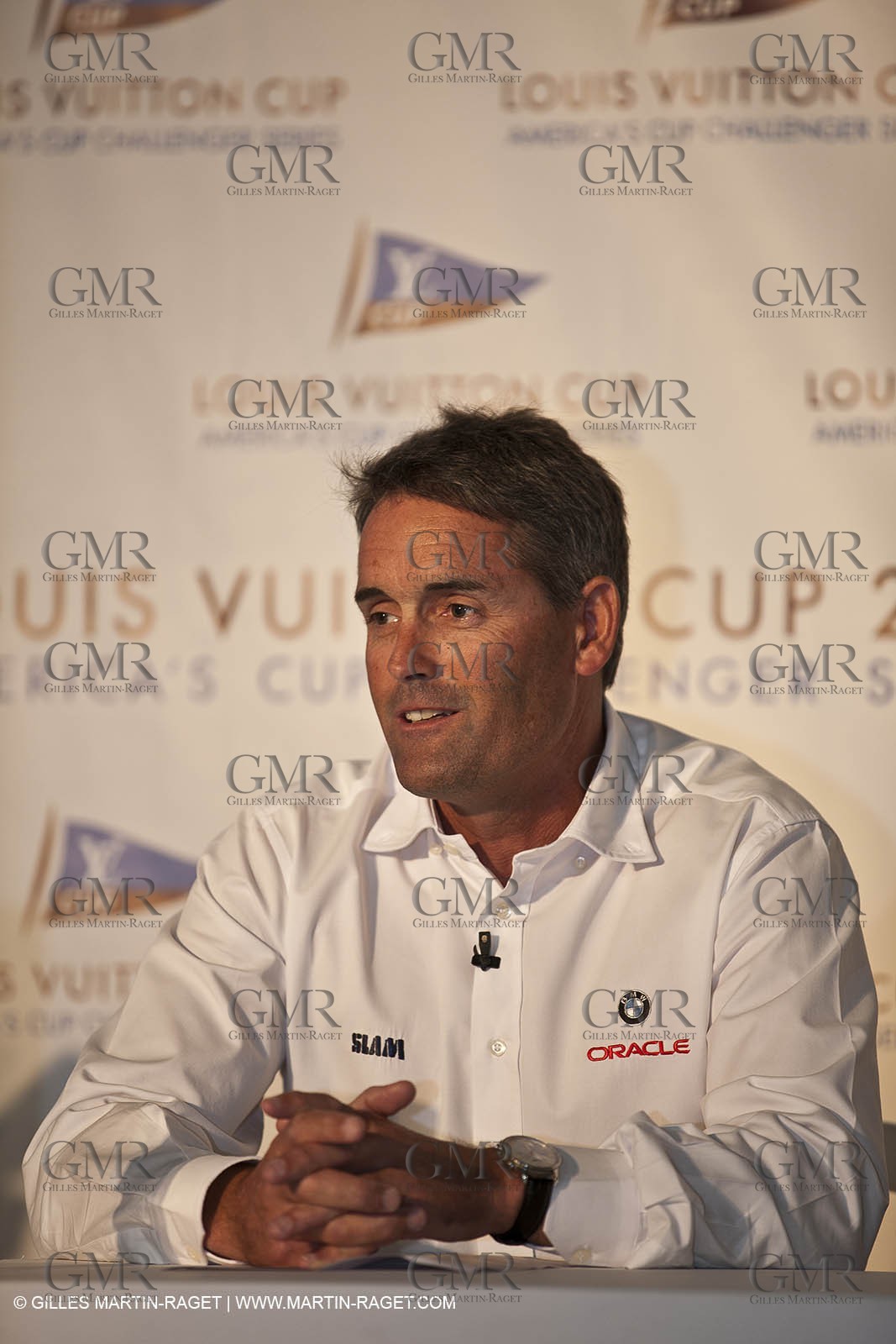 27 11 2010 - Dubao (UAE) - 34th America's Cup - Louis Vuitton Partnership announcement - Russell Coutts