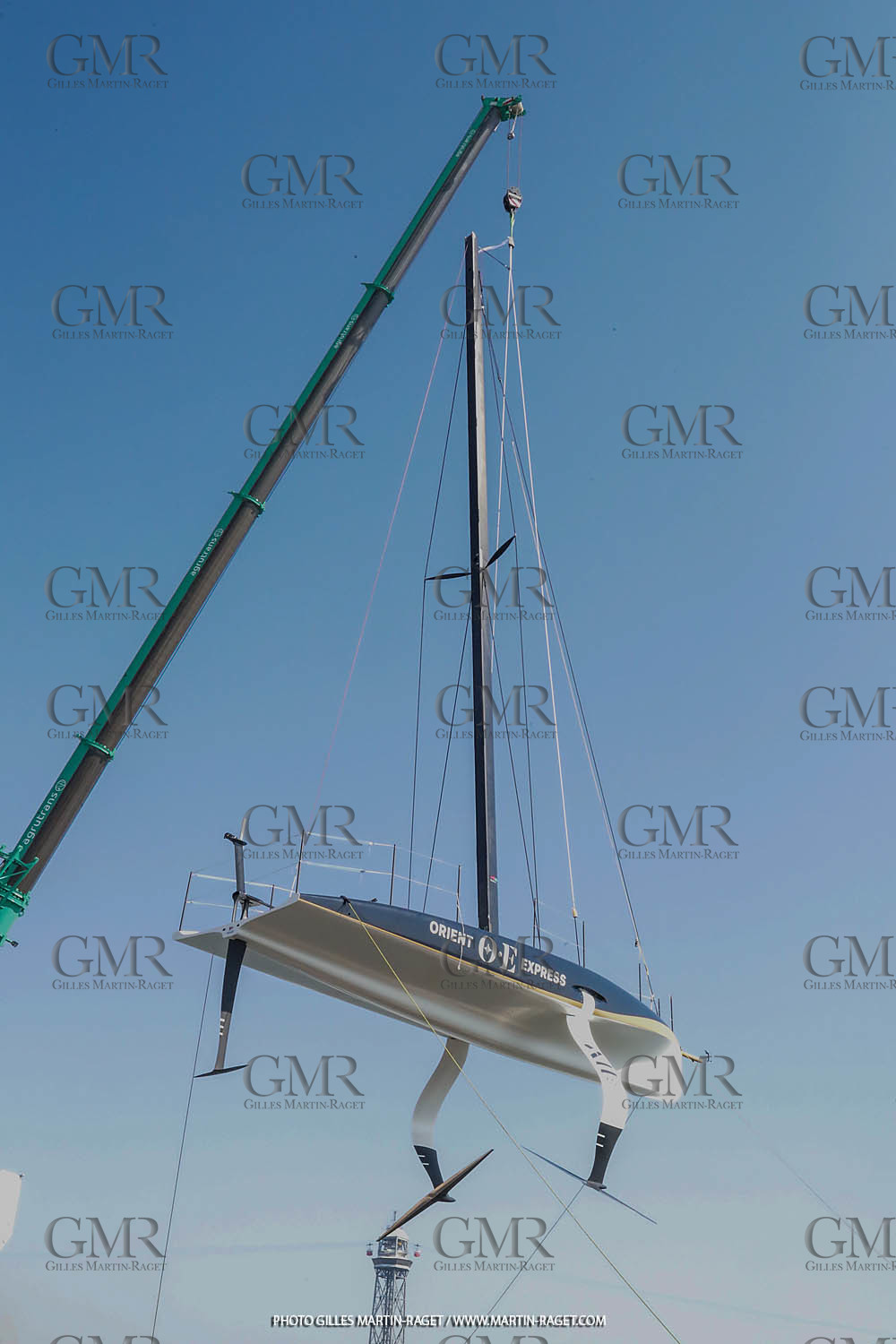 22 08 2023, Barcelona (ESP), 37th America's Cup, Orient Express Racing Team, AC 40 first training