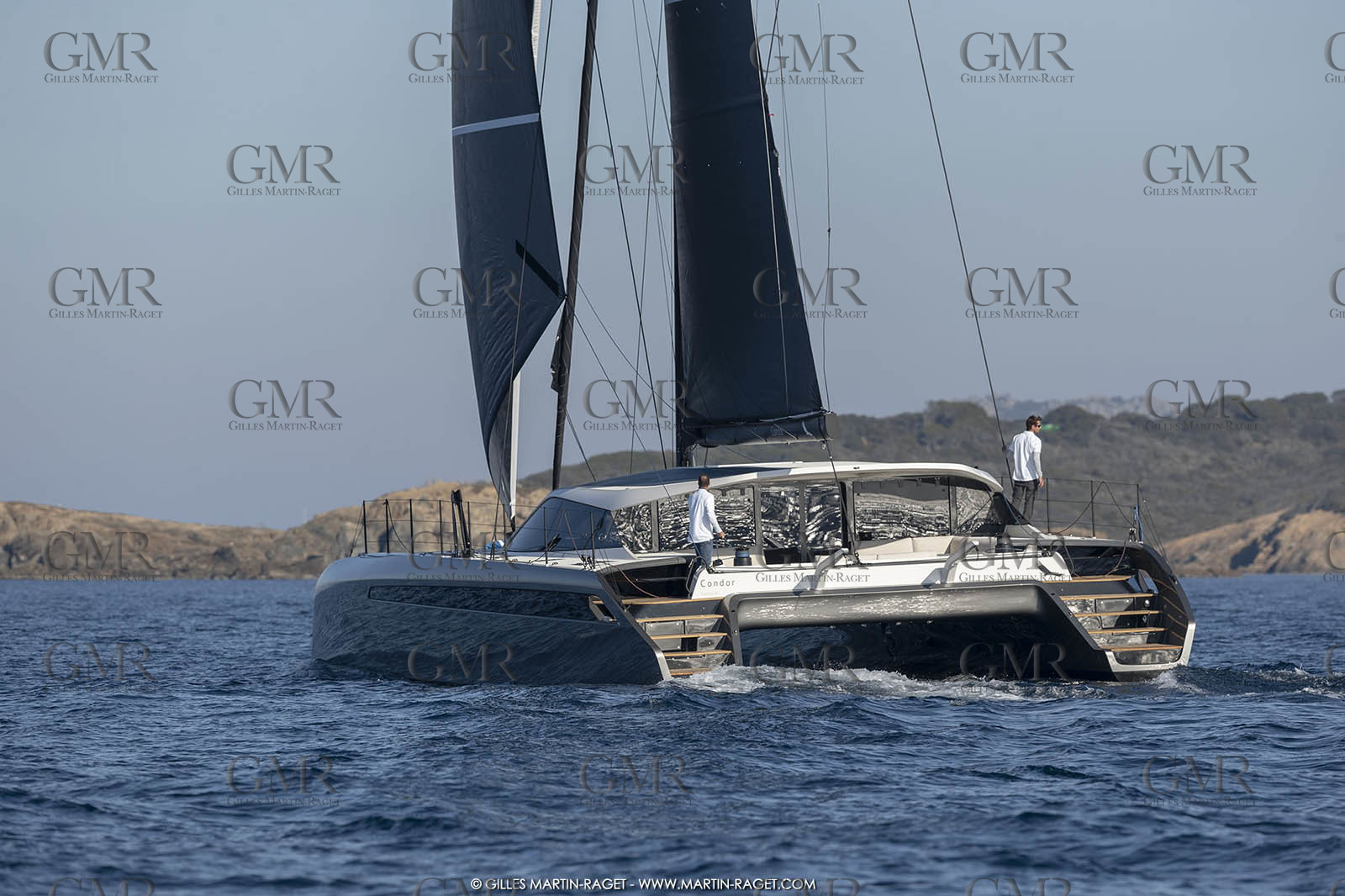 16 02 2019, Porquerolles (FRA,83), Gunboat 68 sail testing  3