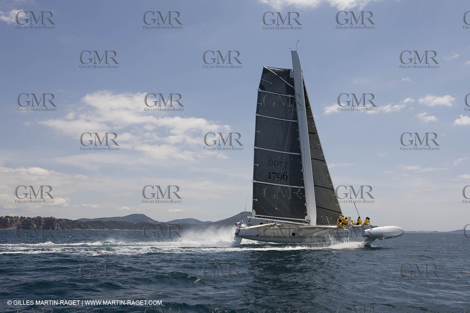 14 06 2008 - Toulon-Hyères (FRA,83) - Campagne d'essais de l'Hydroptère en vue de la tentative de record à plus de 50 nds
