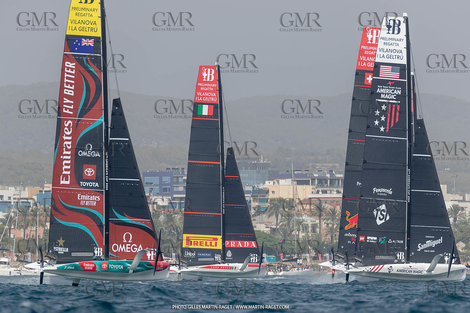 15 09 2023, Vilanova i La Geltru (ESP), 37th America's Cup, Preliminary Regatta N° 1, Race Day 3