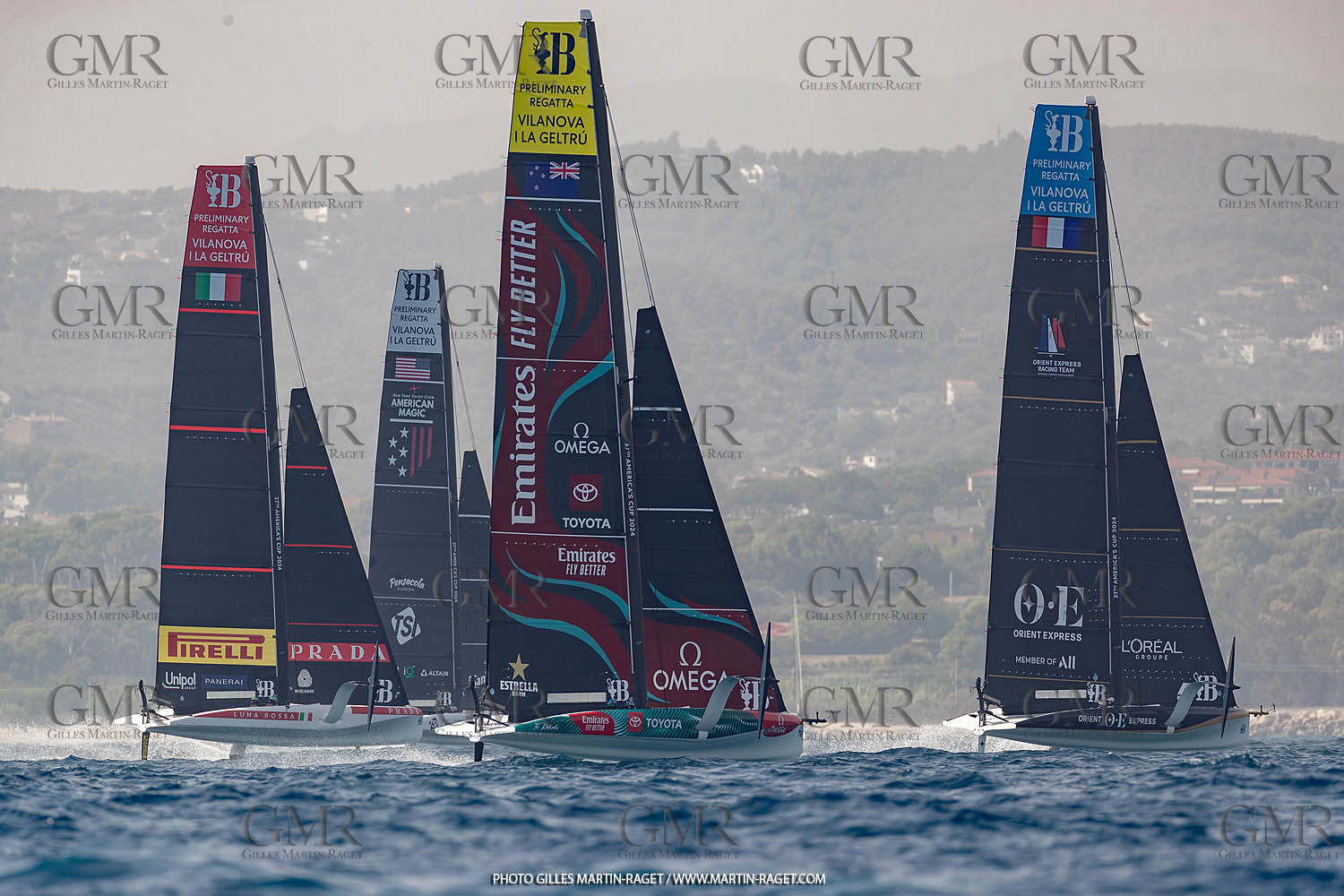 15 09 2023, Vilanova i La Geltru (ESP), 37th America's Cup, Preliminary Regatta N° 1, Race Day 3