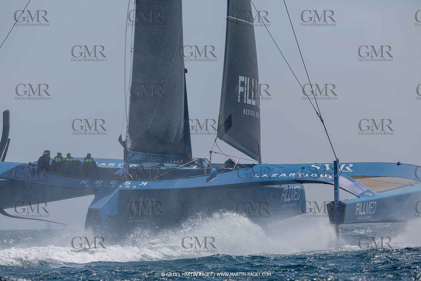 18 05 2022, Marseille (FRA), APremière navigation du trimaran Ultim SVR LAZARTIGUE à Marseille