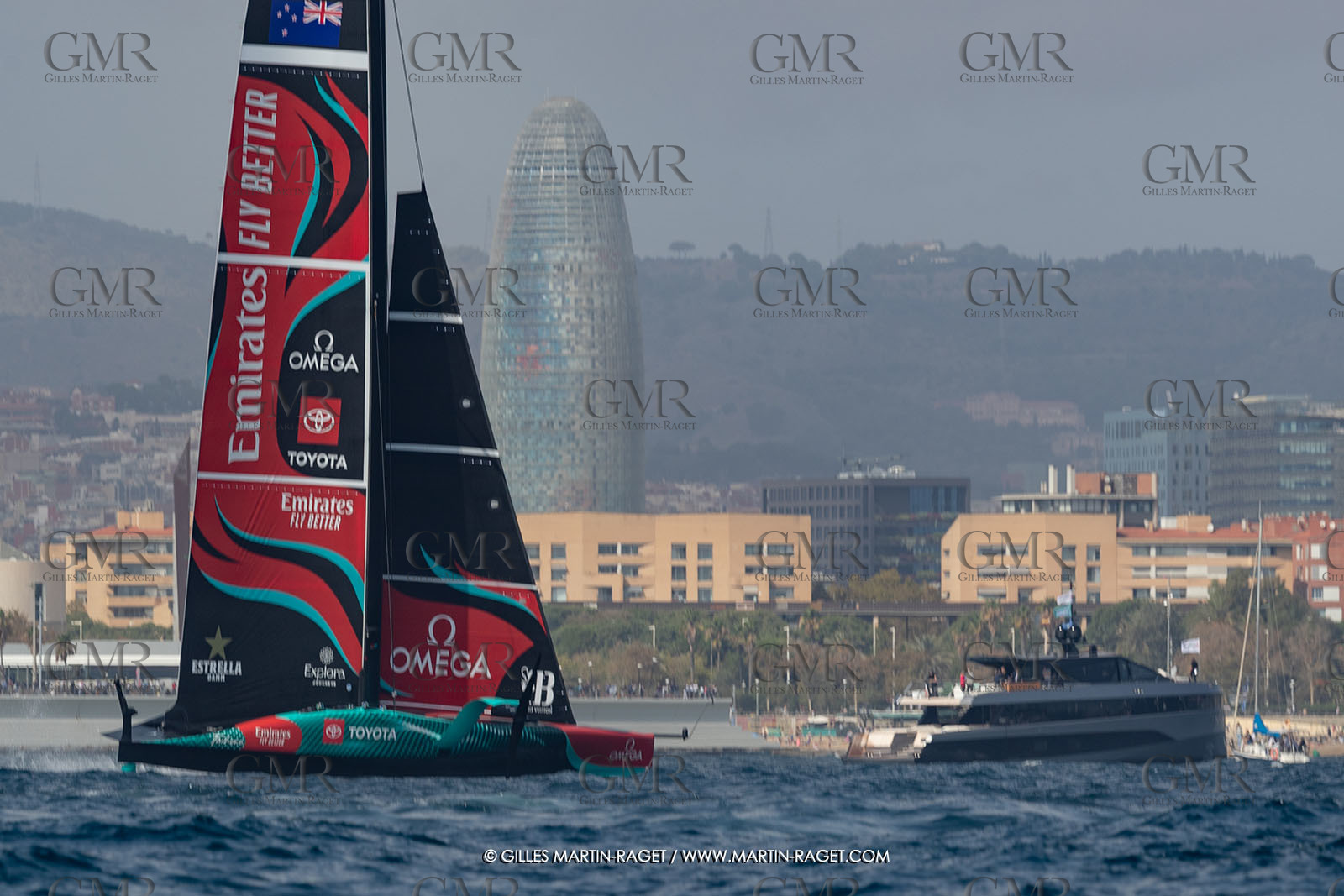 13 10 2024, Barcelona (ESP), Louis Vuitton 37th America's Cup, Final Match, Race Day 2, race 3