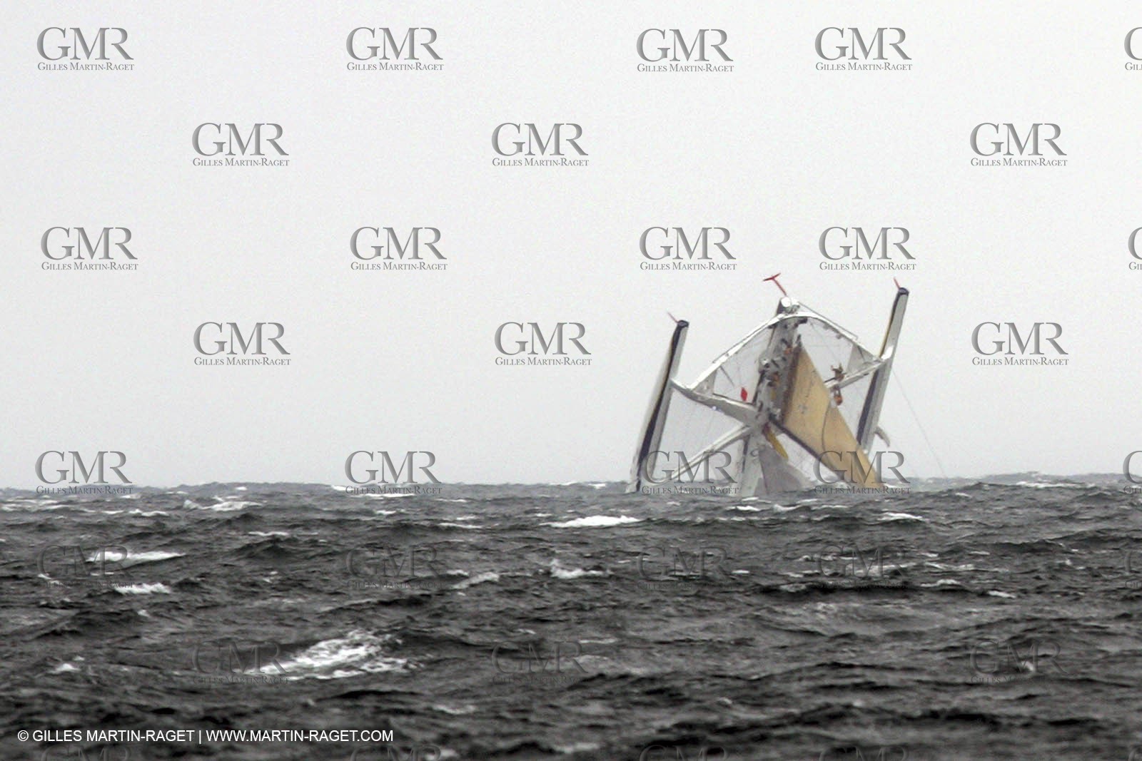 2004 ORMA Multihulls Championship - Fecamp Grand Prix - Gitana X capsize