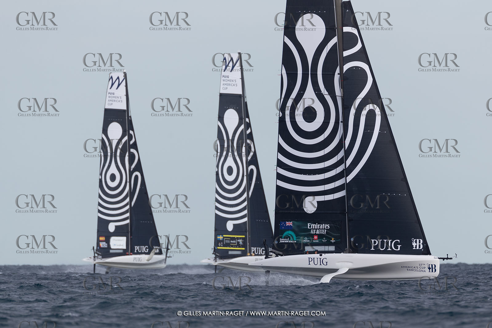 11 10 2024, Barcelona (ESP), Louis Vuitton 37th America's Cup, Puig Women America's Cup, semi finals