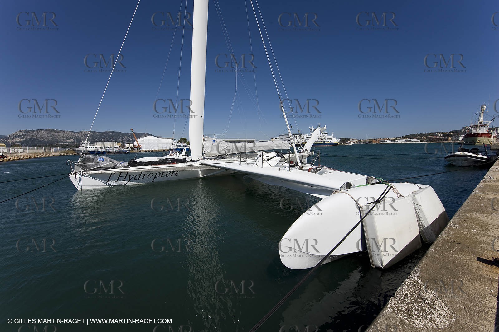 14 06 2008 - Toulon-Hyères (FRA,83) - Campagne d'essais de l'Hydroptère en vue de la tentative de record à plus de 50 nds