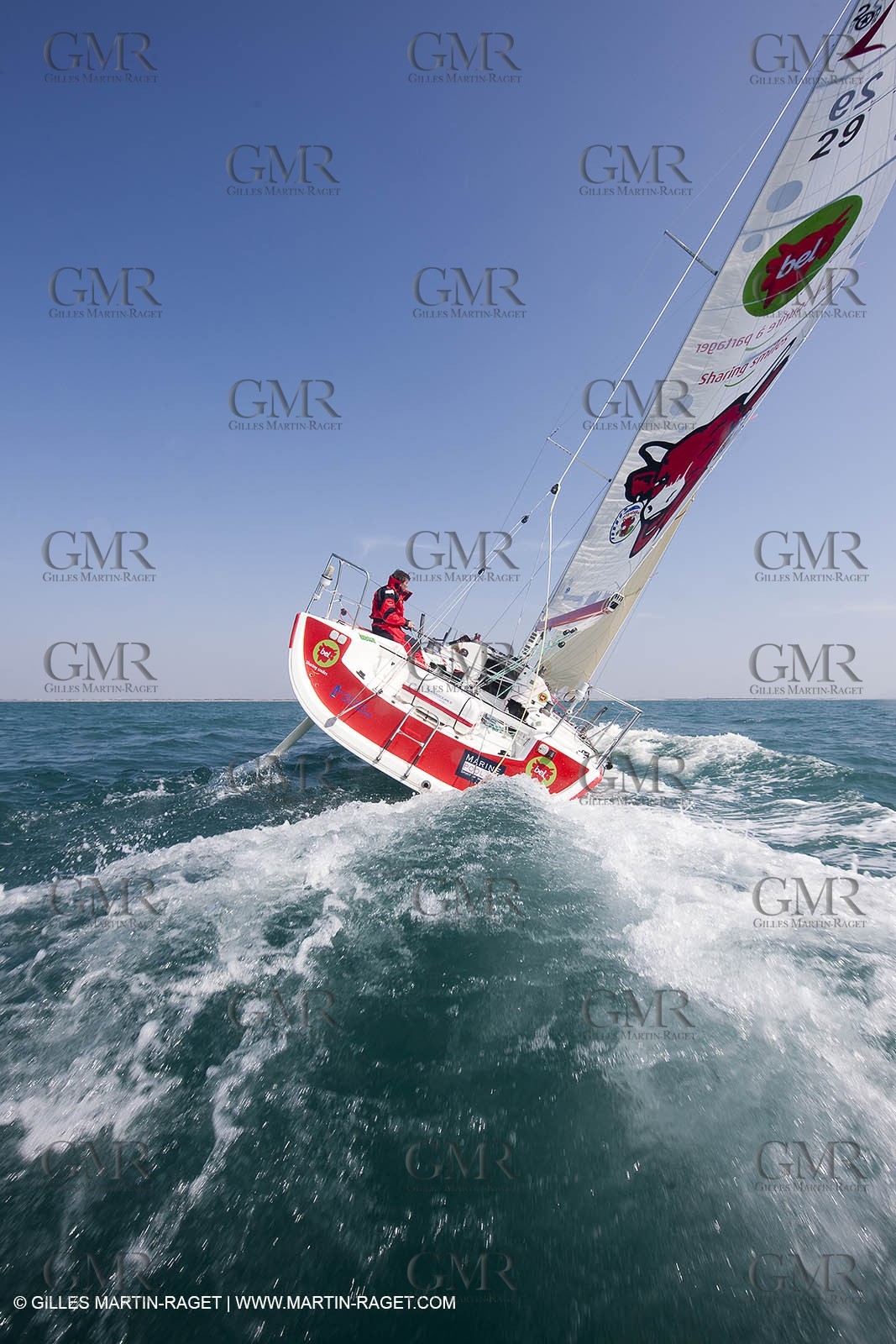 13 03 2010 -  La Grande Motte   Port Camargue (FRA) - Groupe Bel - Kito de Pavant   Sebastien Audigane training for Transat AG2R