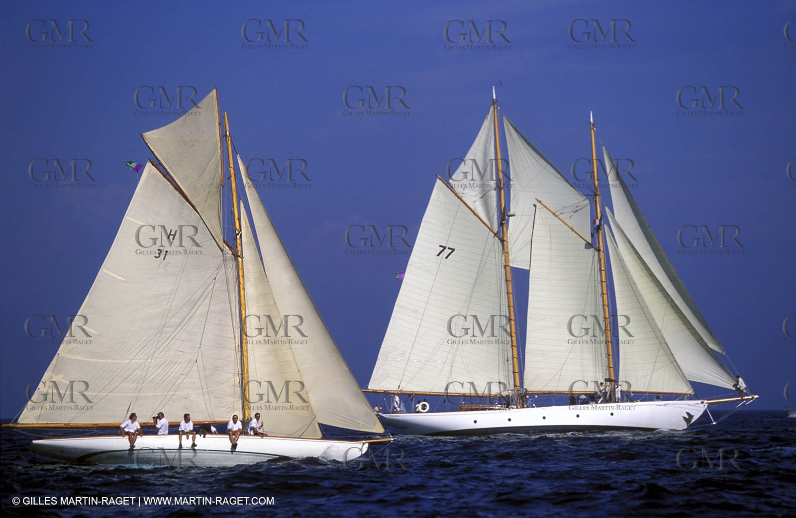 Sailing, Classic yachts, Voiles de Saint-Tropez 2003