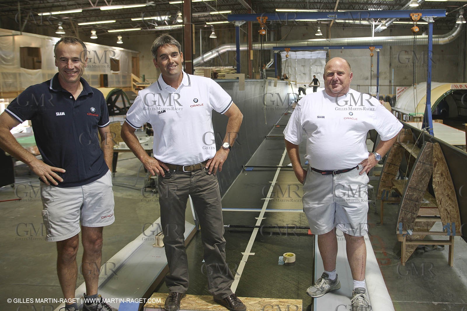 04 08 2009 - Anacortes (USA,WA)-33rd America's Cup - BMW ORACLE Racing - Wing construction at Core Builders