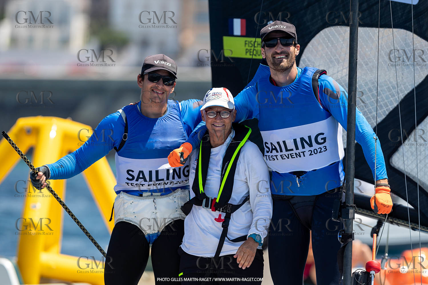16 07 2023, Marseille, (FRA), Paris 2024 Olympic Games 2024 Sailing Test Event, Day 8, Medal race 49er Men