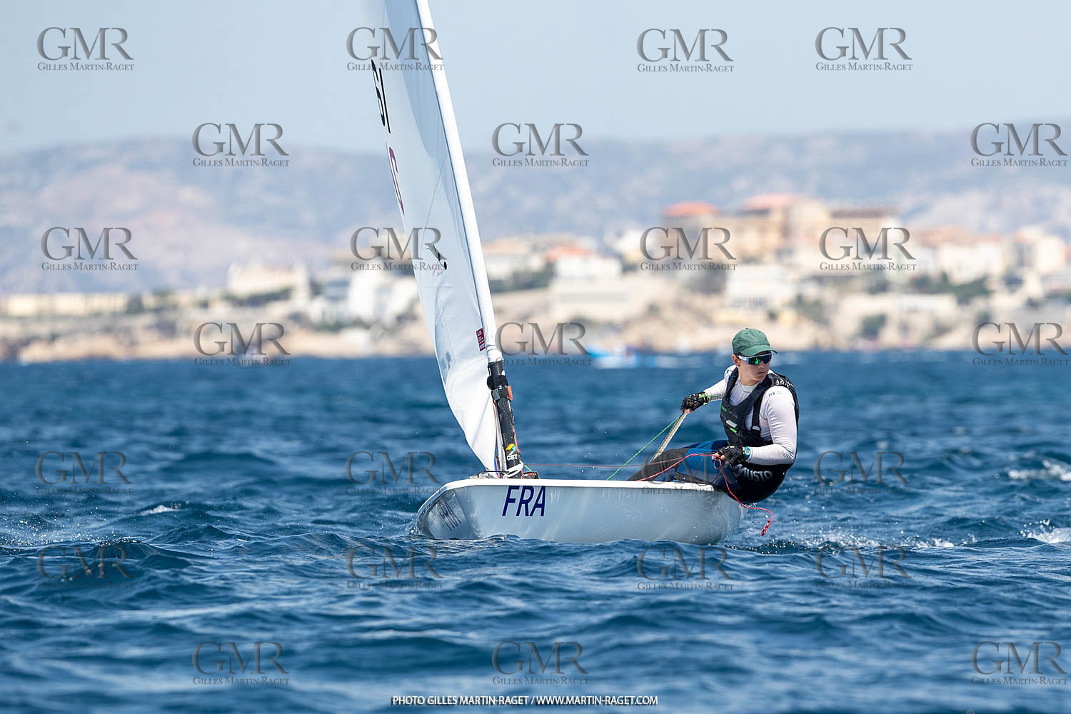 15 07 2023, Marseille (FRA), Paris 2024 Olympic Games Sailing Test Event, Day 6, Ilca 6 Medal race