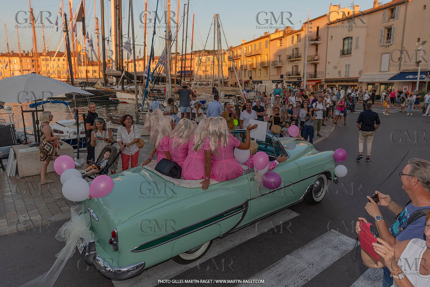 05 10 2023, Saint-Tropez (FRA,83), Les Voiles de Saint-Tropez 2023, RAce Day 5, Défilé des équipages
