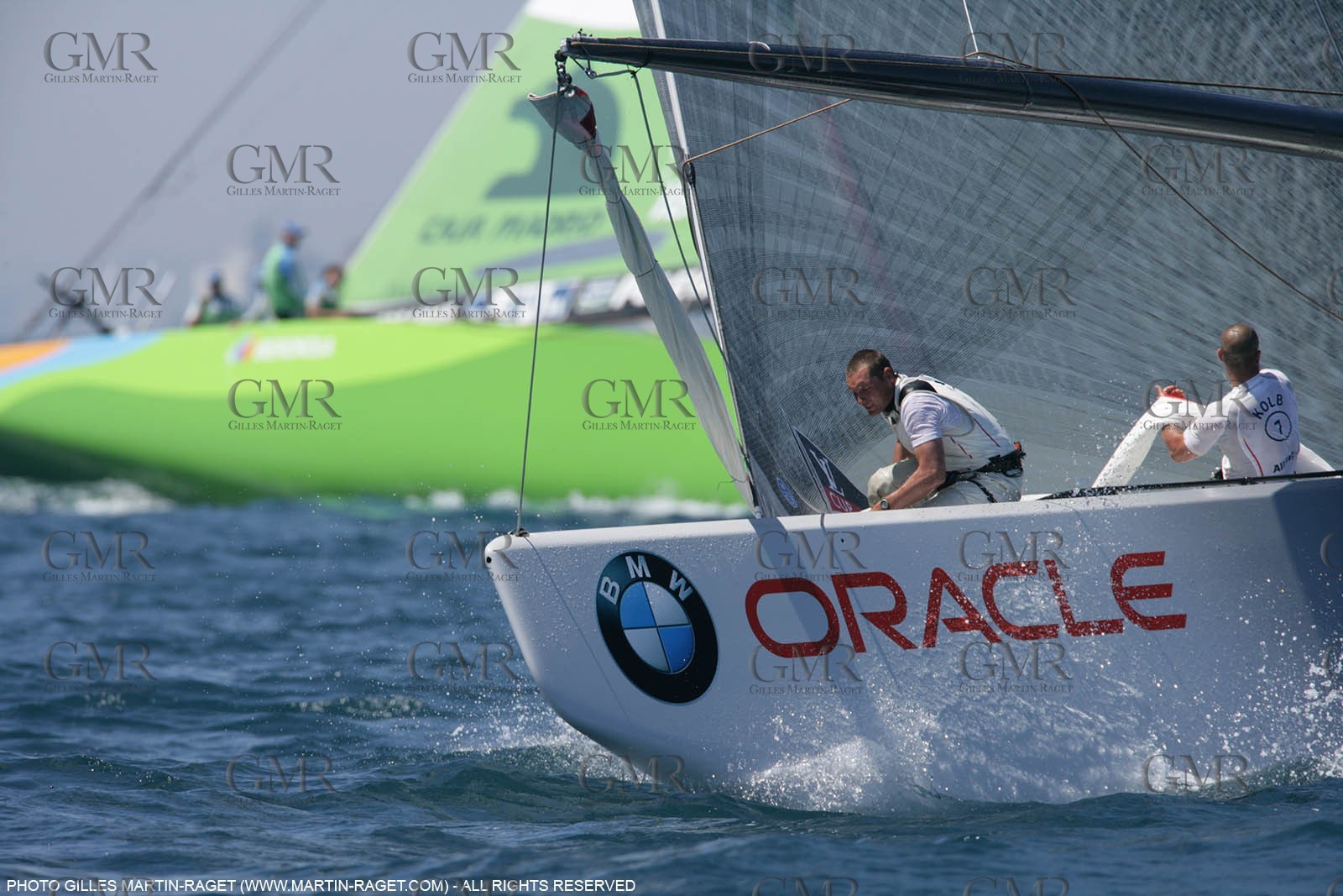 8 05 2007-Valencia (Spain)- 32nd America's Cup - Louis Vuitton Cup - RR2 - Day 10 - BMW ORACLE Racing