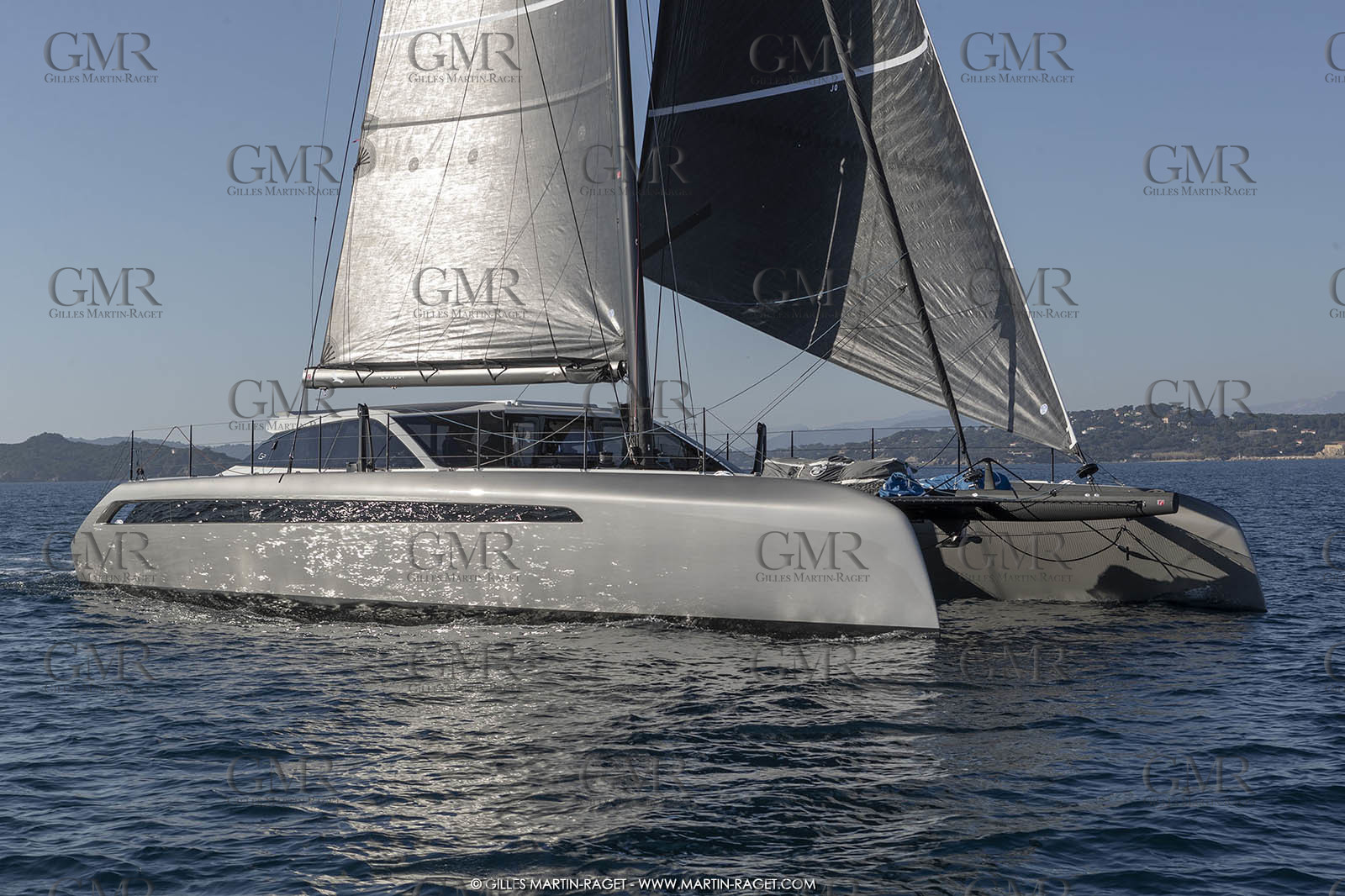 16 02 2019, Porquerolles (FRA,83), Gunboat 68 sail testing  3