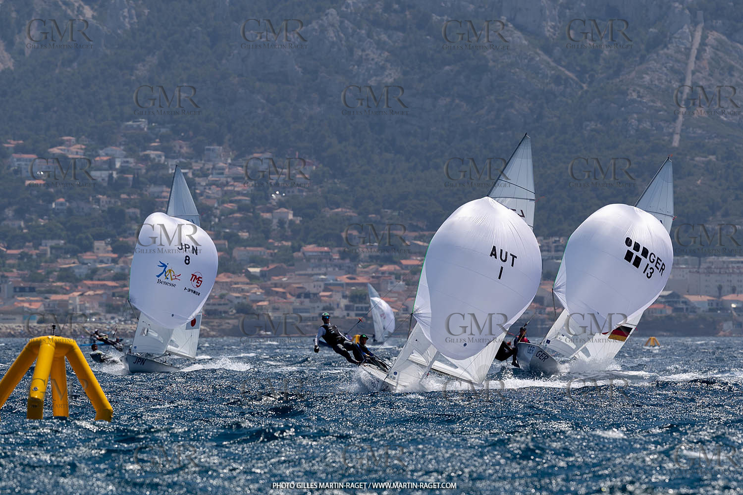 15 07 2023, Marseille (FRA), Paris 2024 Olympic Games Sailing Test Event, Day 6, 470 Medal Race