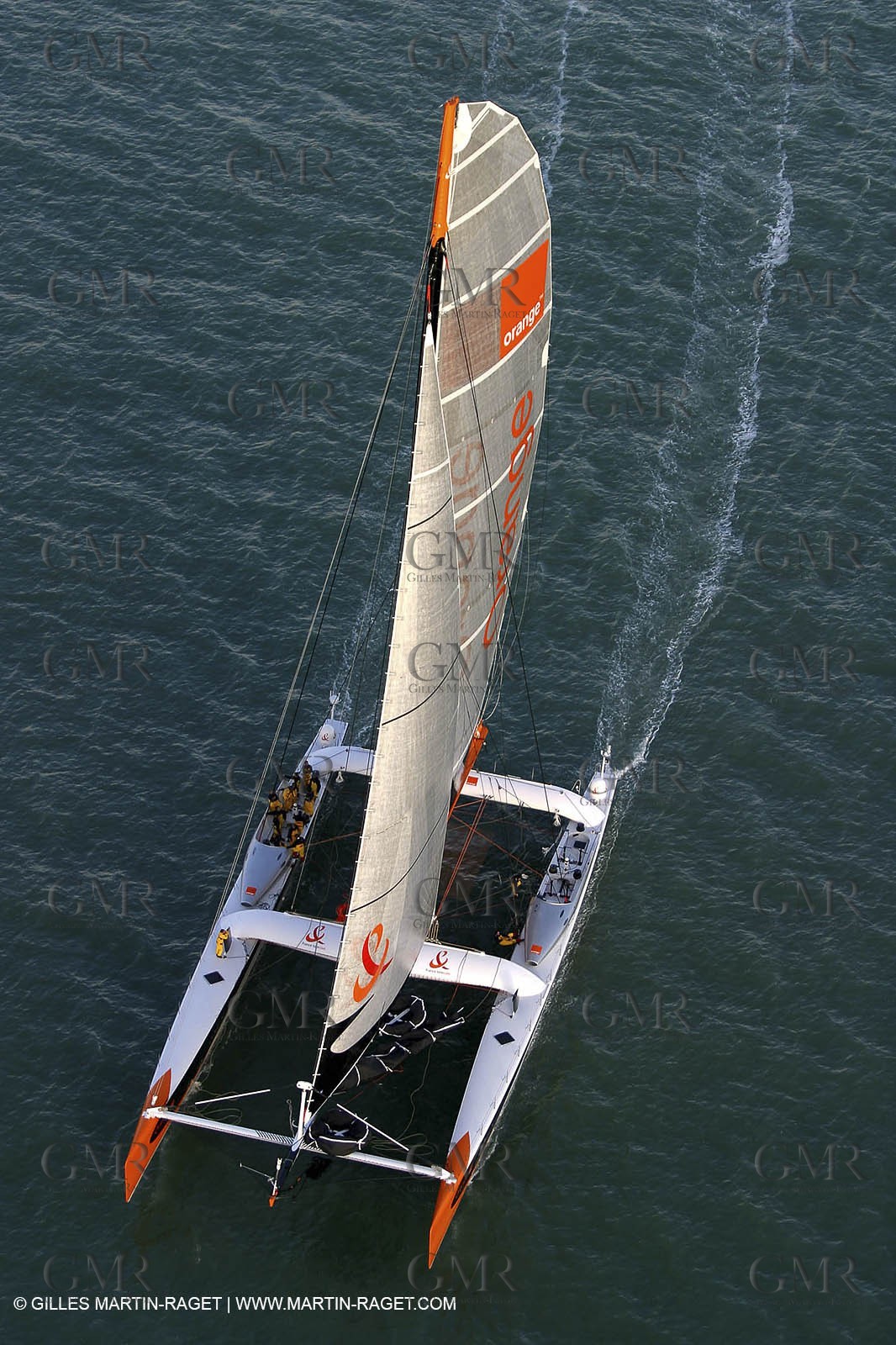 Vannes - Multiplast Boatyard - Orange II 1st sea trial
